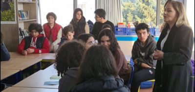 Nos 4e reçoivent Donia CHAOUCH